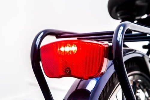 Rent a city bike with a safe rear light