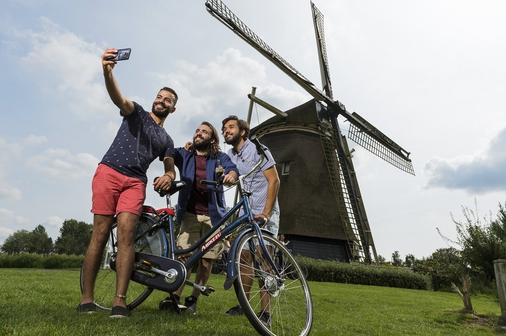 Giro in bicicletta nella campagna di Amsterdam